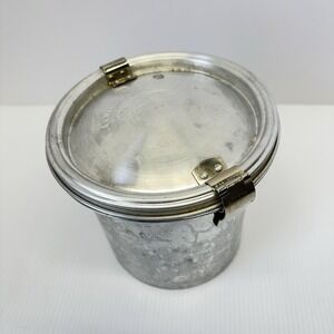 Vintage Fresh-O-Lator Community Kitchens  Coffee Aluminum Canister Hinged Lid